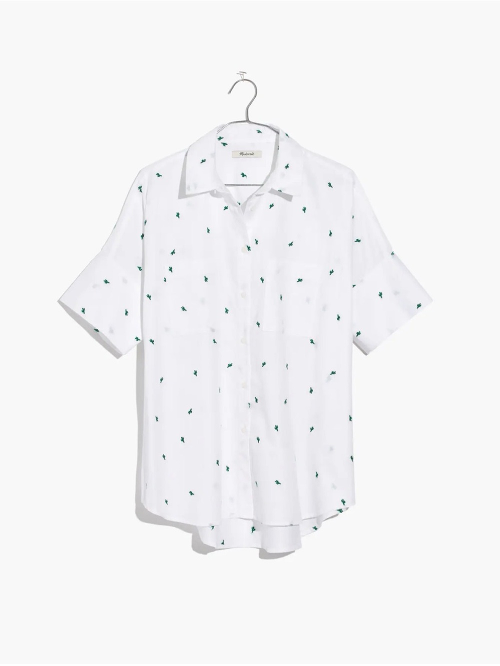 Madewell Embroidered Cactus Courier Shirt XXS Like New